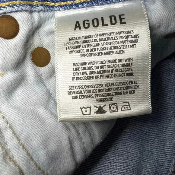 Agolde Parker Shorts Size 25 Color Swapmeet - Picture 8 of 11